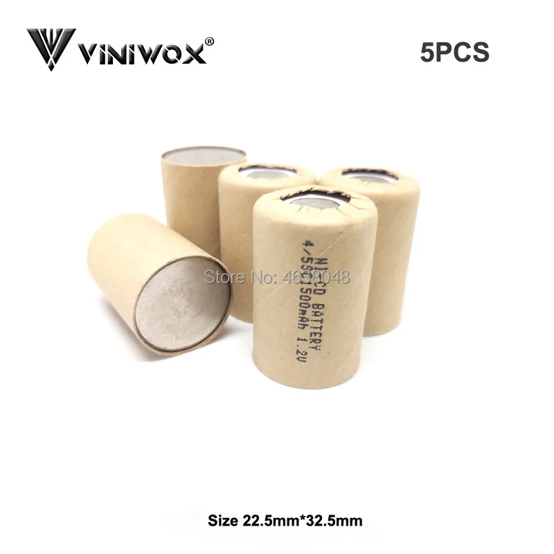 

4/5SC Ni-CD Rechargeable Batteries for 1500mAh 1.2V Subc NICD Accumulator Electric Flashlight Power Bank Power Tool Battery Cell
