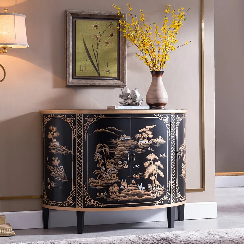 

muebles de sala meuble rangement shabby Europe & America display cabinet komoda living room furniture wood chest of drawers chic