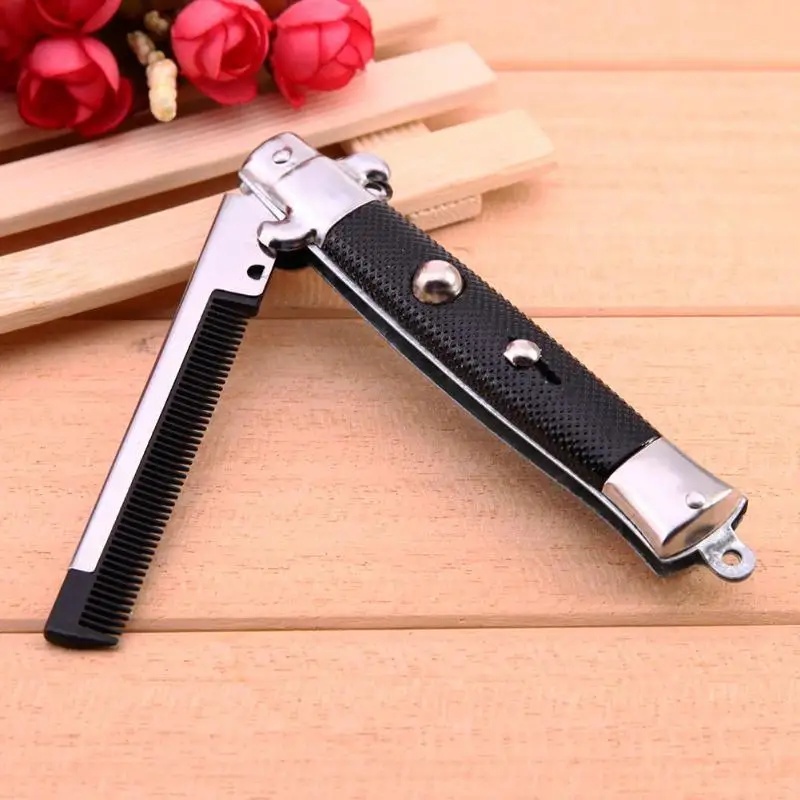Portable 1pcs Stainless Steel Hair Beauty Folding Beard Hairs Comb Hairstyling Tools Switch Combs For Men Women Portable 1pcs Stainless Steel Hair Beauty Folding Beard Hairs Comb Hairstyling Tools Switch Combs For Men Women