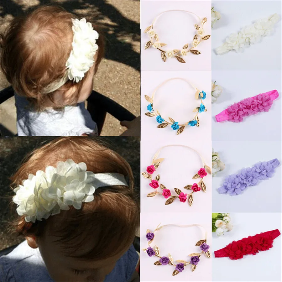 Pudcoco 2019 Brand New Sweet Fashion Chiffon Flower Hair Band Headband Elastic for Baby Girl Infant Toddler | Детская одежда и