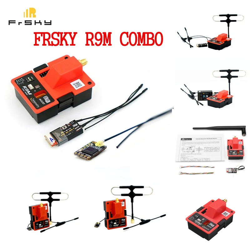 

Frsky R9M 900MHz Transmitter Receiver Antenna Mounted R9MM Slim+ Combo Set For RC Drone FPV Models Part Accs Optional