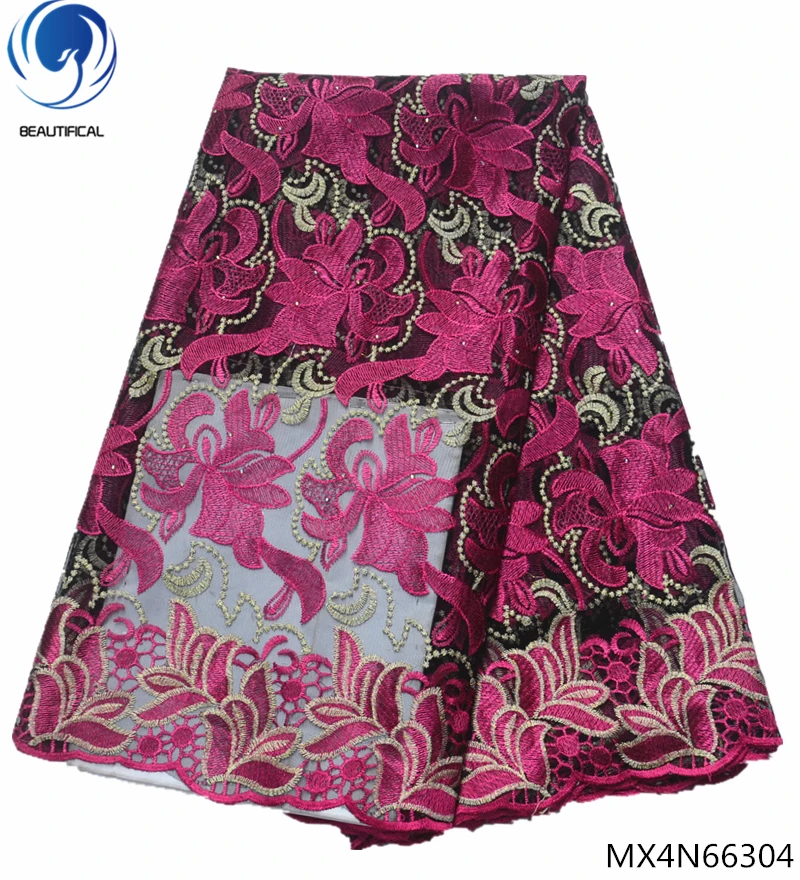 

Beautifical tulle mesh fabric wholesale lace fabric nigerian fabric lace 2018 new arrival 5yards/piece for dresses MX4N663