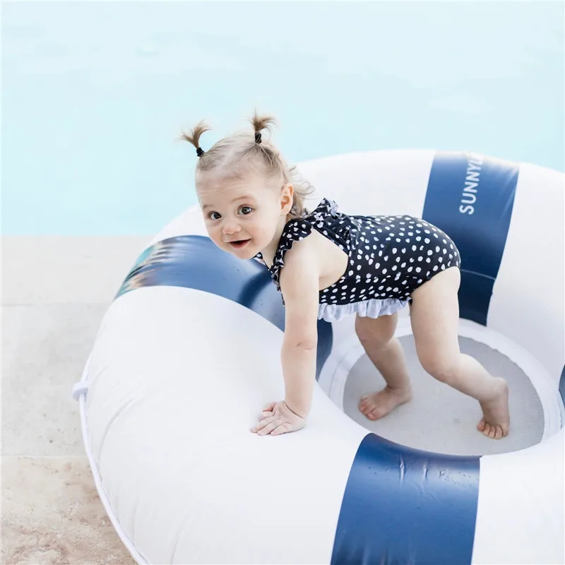 

2019 New Toddlers Kids Baby Girls Ruffle polka Dot Swimwear Swimsuit Cute One-piece Bathing Suit Beachwear 1 to 6Y
