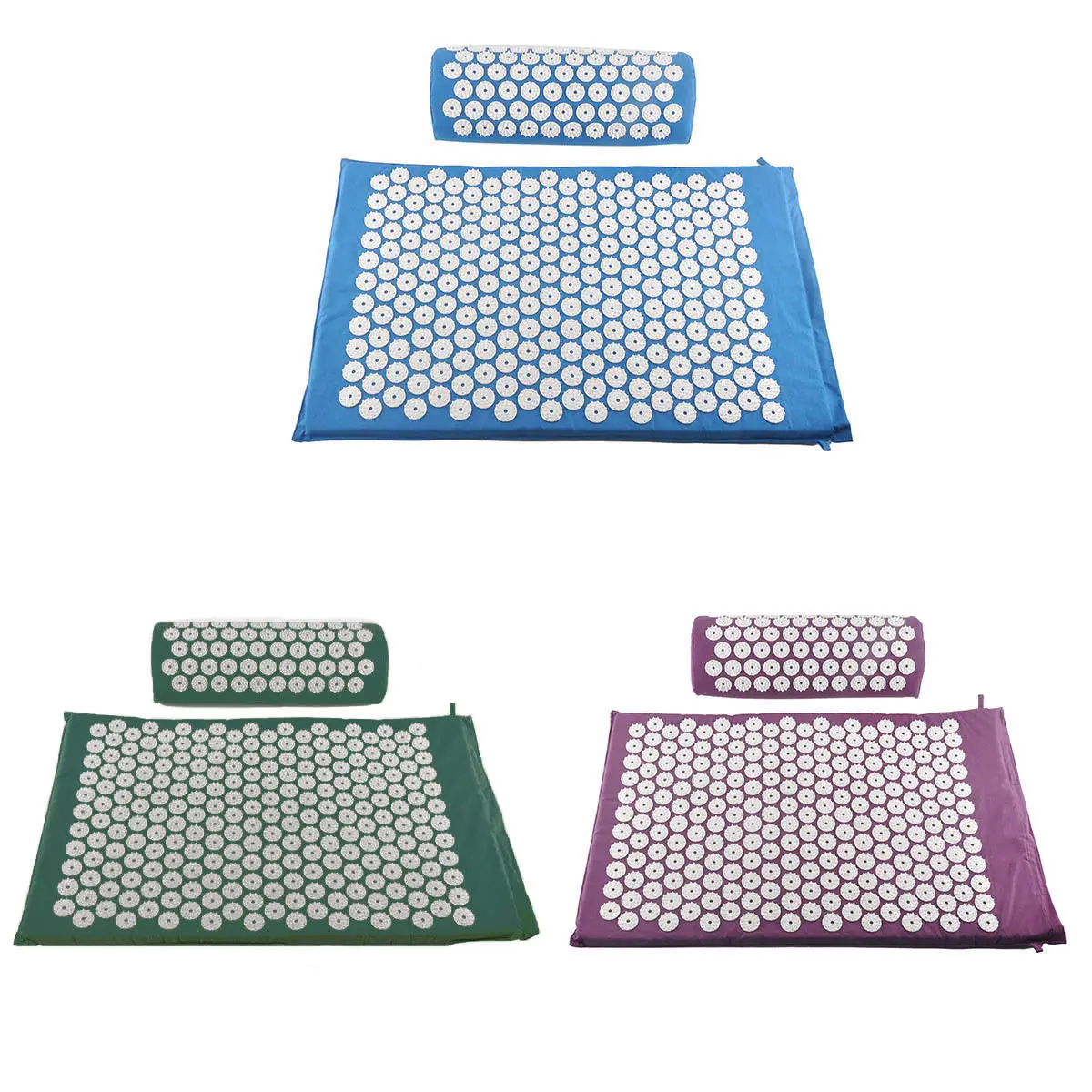 Massager Cushion Acupuncture Sets Relieve Stress Back Pain Acupressure Pillow Massage Mat Rose Spike Massage and Relaxation