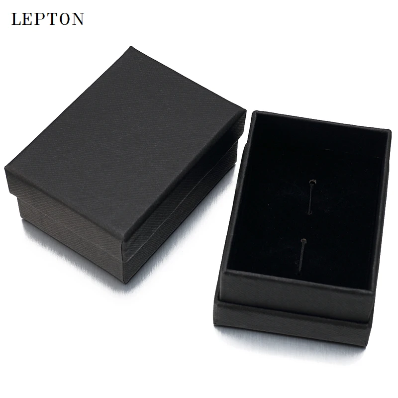Hot Sale Black Paper Cufflinks Boxes 20 PCS/Lots High Quality Black matte paper Jewelry Boxes Cuff links Carrying Case wholesale