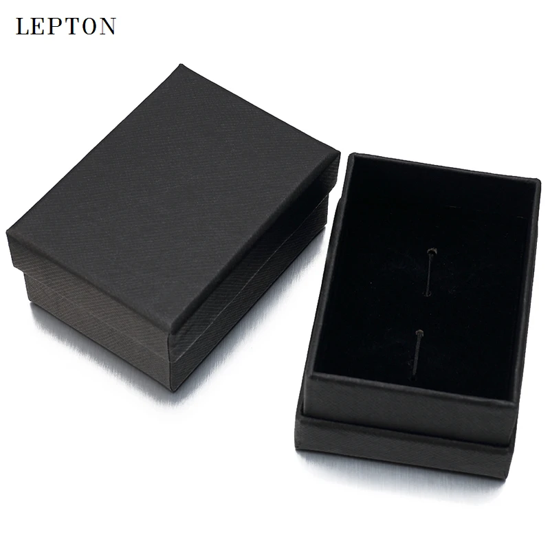 

Hot Sale Black Paper Cufflinks Boxes 20 PCS/Lots High Quality Black matte paper Jewelry Boxes Cuff links Carrying Case wholesale