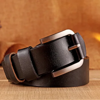 

Genuine Leather Belt For Men Gift Designer Belts Men's High Quality Cowskin Personality Buckle,Vintage Jeans Alloy Buckle