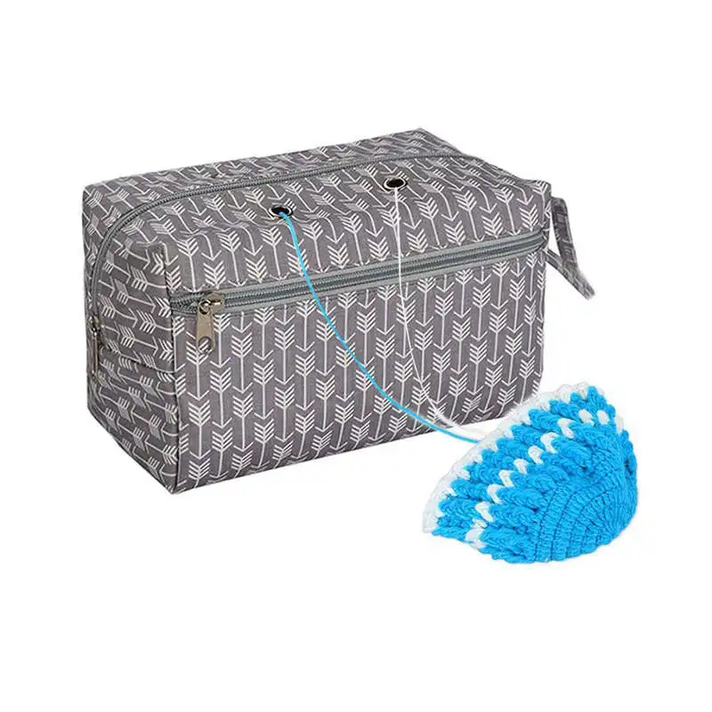 

Yarn Storage Bag Organizer With Divider For Crocheting Knitting Organization Portable Yarn Holder Tote For Travel