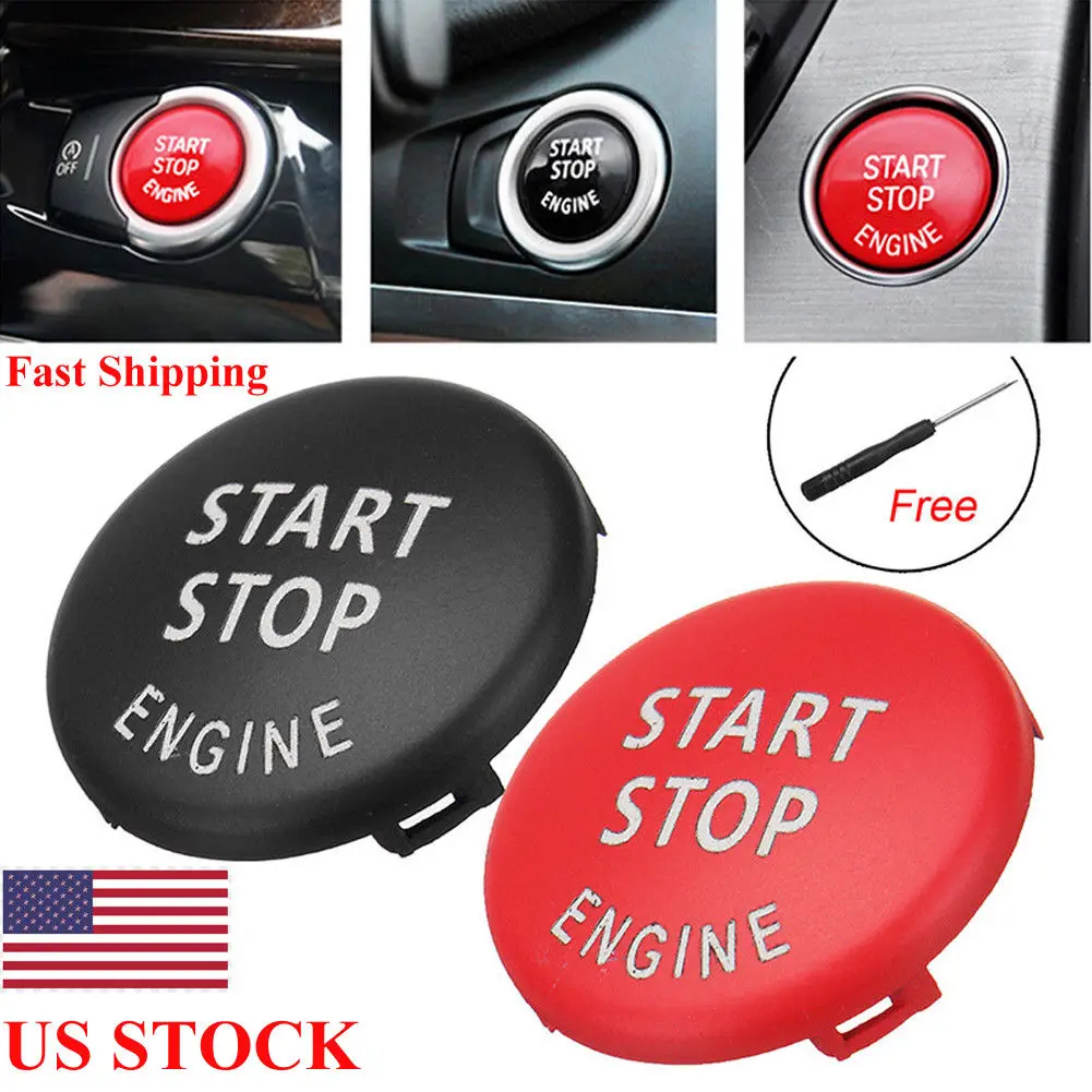

Red/Blue Engine Start Stop Switch Button Cover for BMW E60 E70 E83 E84 E90 E92
