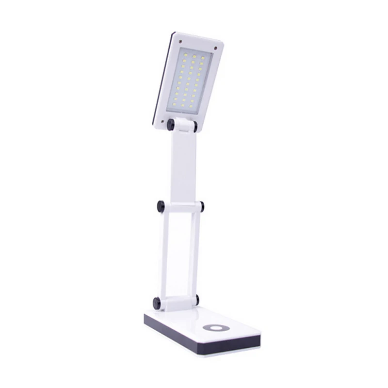  30 LED Foldable Lamp Rechargeable Desk Table Light Portable Reading Lamp White For Home Study Room  - 32964350505