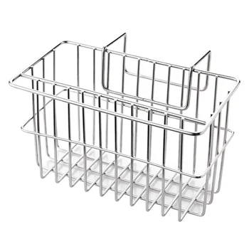 

1pc Sink Kitchen Storage Basket Holder Drain Rack Organizer for Sponge Cleaning Cloth Brush