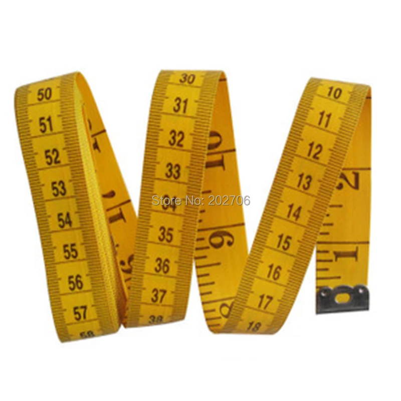 6 Pcs 120 inch Soft Measuring Tape 300 cm Double Scale Sewing Tape Measure  Flexible Ruler for Sewing Tailor Cloth Body Measurement, Yellow