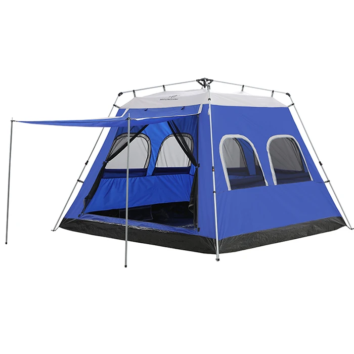 

HUILINGYANG Outdoor 6-8 People Oxford Cloth Automatic Tent Wear-Resistant Waterproof Breathable Large Space Camping Tent