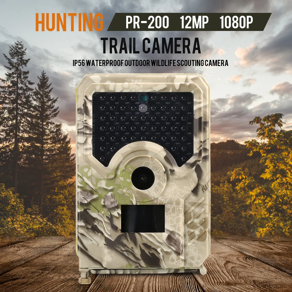 12MP 1080P Trail Camera Hunting Game Camera Outdoor Wildlife Scouting Camera with PIR Sensor 65ft Infrared Night Vision