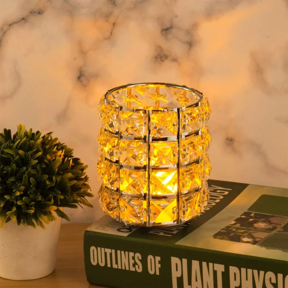 Cosmetic Storage Box 1 PCS Sliver Gold Crystal Makeup Brush Bucket Recommended Atmospheric Beauty | Дом и сад