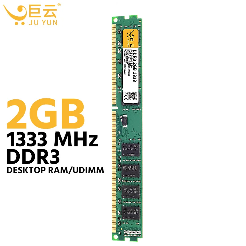 Ju Yun DDR3 2 Гб 1333 память для компьютера настольная память 1066 1600 МГц ПК совместимость 4 ГБ 8 ГБ напряжение 1,5 в