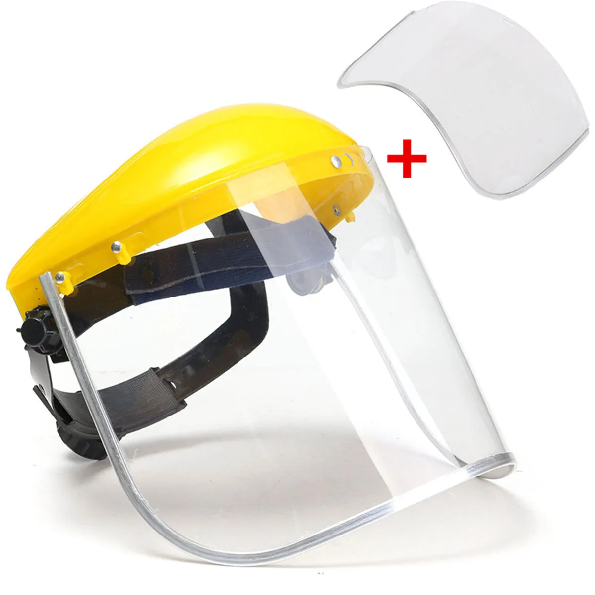 

1Pcs New Transparent Safety Grinding Faces Shields Screen Mask Visors For Eye Face Protection