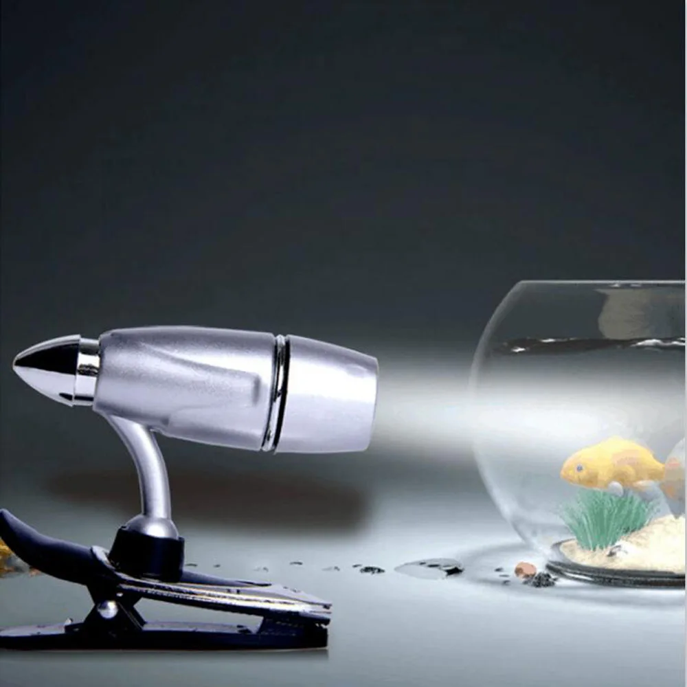 LED Bullet Reading Lamp Book Light Flashlight Worklight Mini Clip Headlight Torch | Освещение