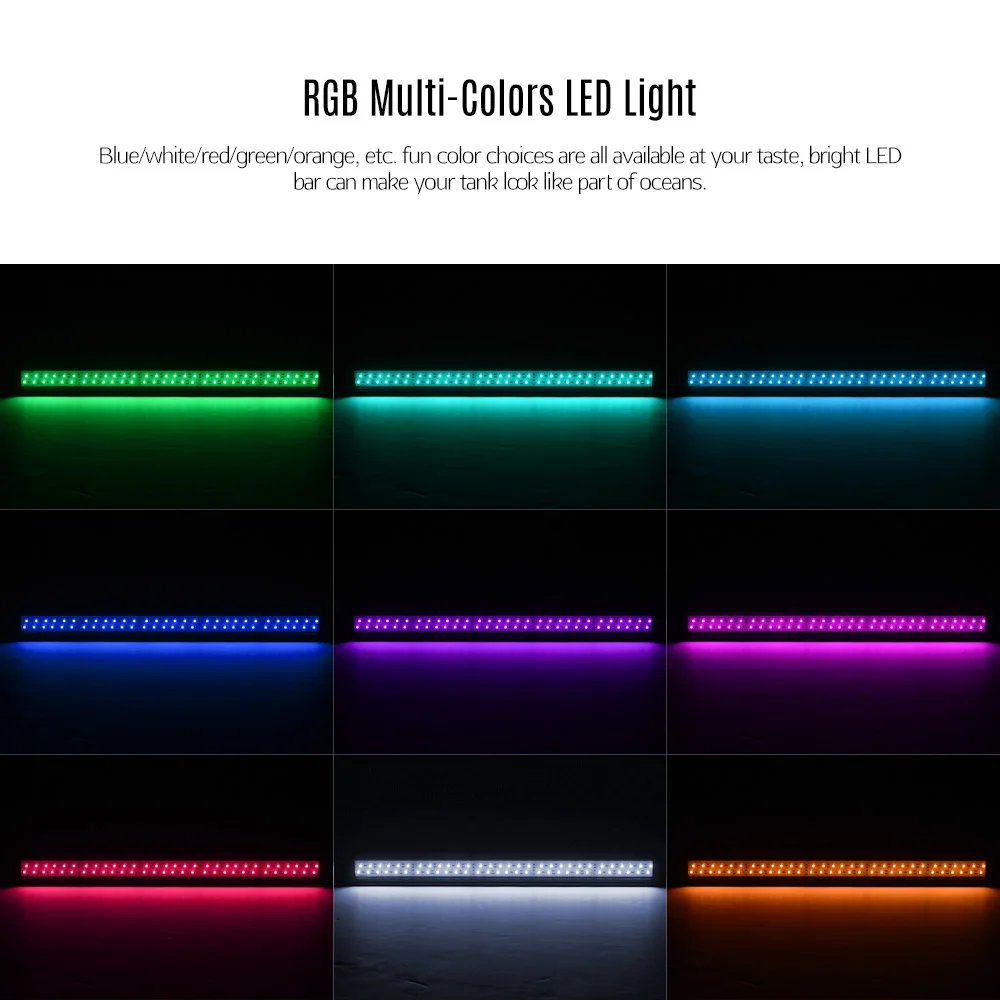 Светодиодная лампа для аквариума Dadypet RGB многоцветное освещение выдвижные