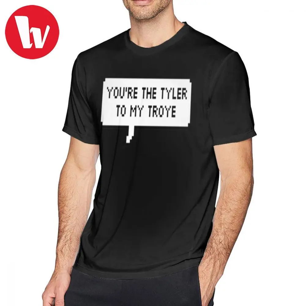 

Troye Sivan T Shirt You Re The Tyler To My Troye T-Shirt Man Basic Tee Shirt 5x Printed Short-Sleeve Fun Tshirt