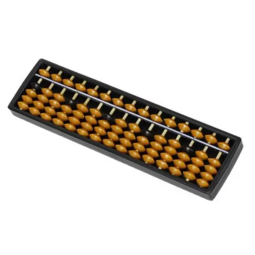 

1pc Plastic Abacus Arithmetic Soroban Calculating Tool 15 or 17 Rods with Colorful Beads Great Intelligence Educational Tool