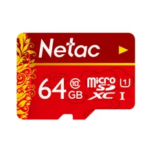 Netac TF карта, карта памяти Micro SD U1 C10 движения Регистраторы мониторинга Камера хранение мобильных телефонов Card 64 ГБ 32 ГБ оперативной памяти, 16 Гб встроенной памяти