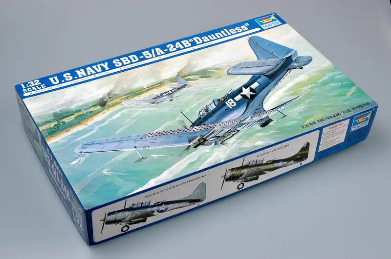 

Trumpeter 02243 1/32 US Navy SBD-5/A-24B Dauntless Dive Bomber Aircraft Model TH05457-SMT2