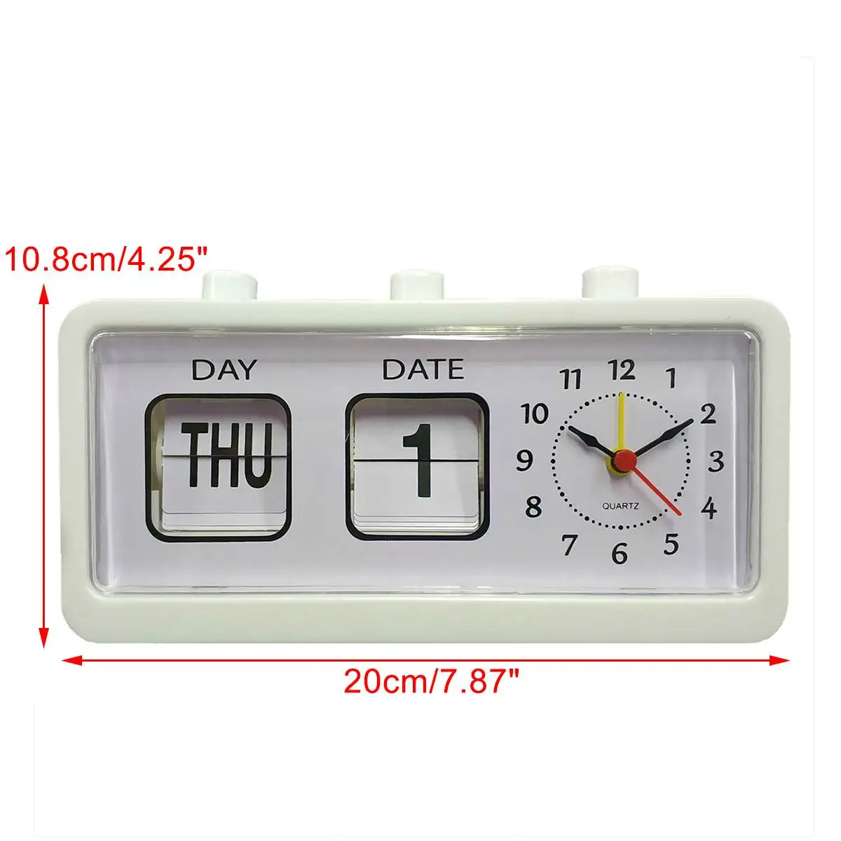 20x5x10,8 см, откидные часы, винтажные, декоративные, для спальни, Ретро стиль, откидные часы, дата, время, авто, страница, настольные часы, студенческие, настольные часы