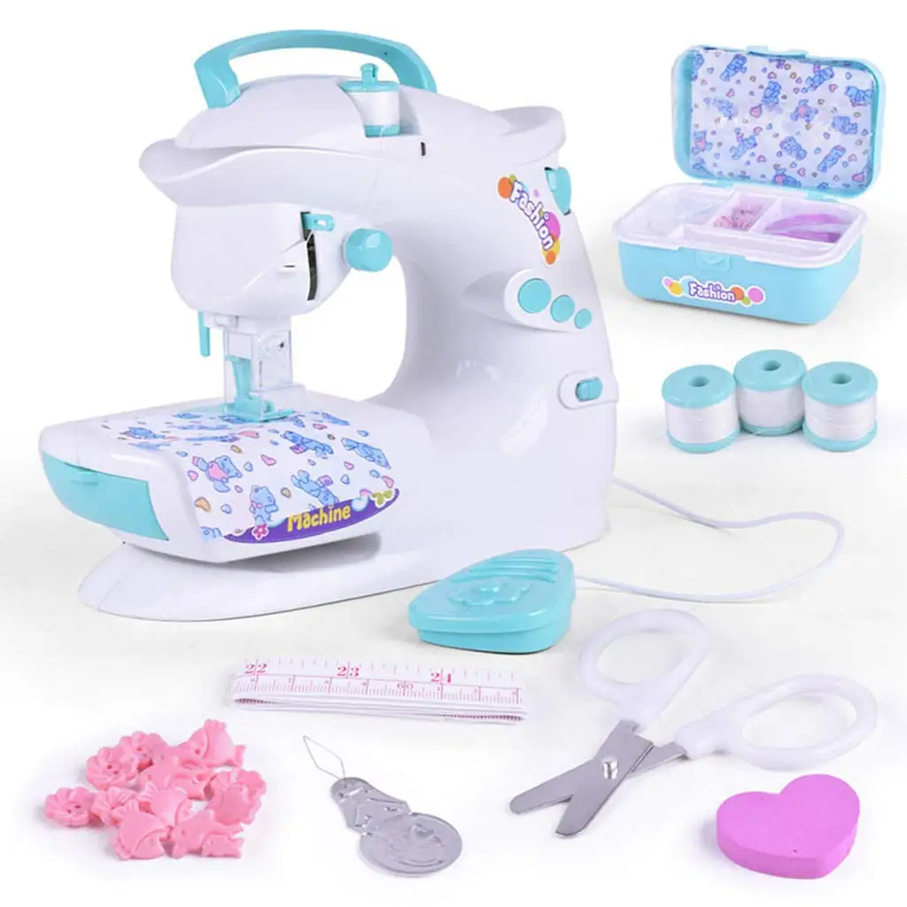 Электронная мини швейная машина Ролевые Игры развивающие игрушки подарок на день рождения для детей малышей