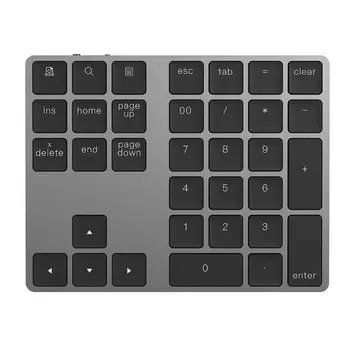 

34 Keys Wireless Bluetooth Mini Numeric Keyboard For iOS Android MacBook PC Mini Portable Desktop Laptop Tablet PC Keyboards