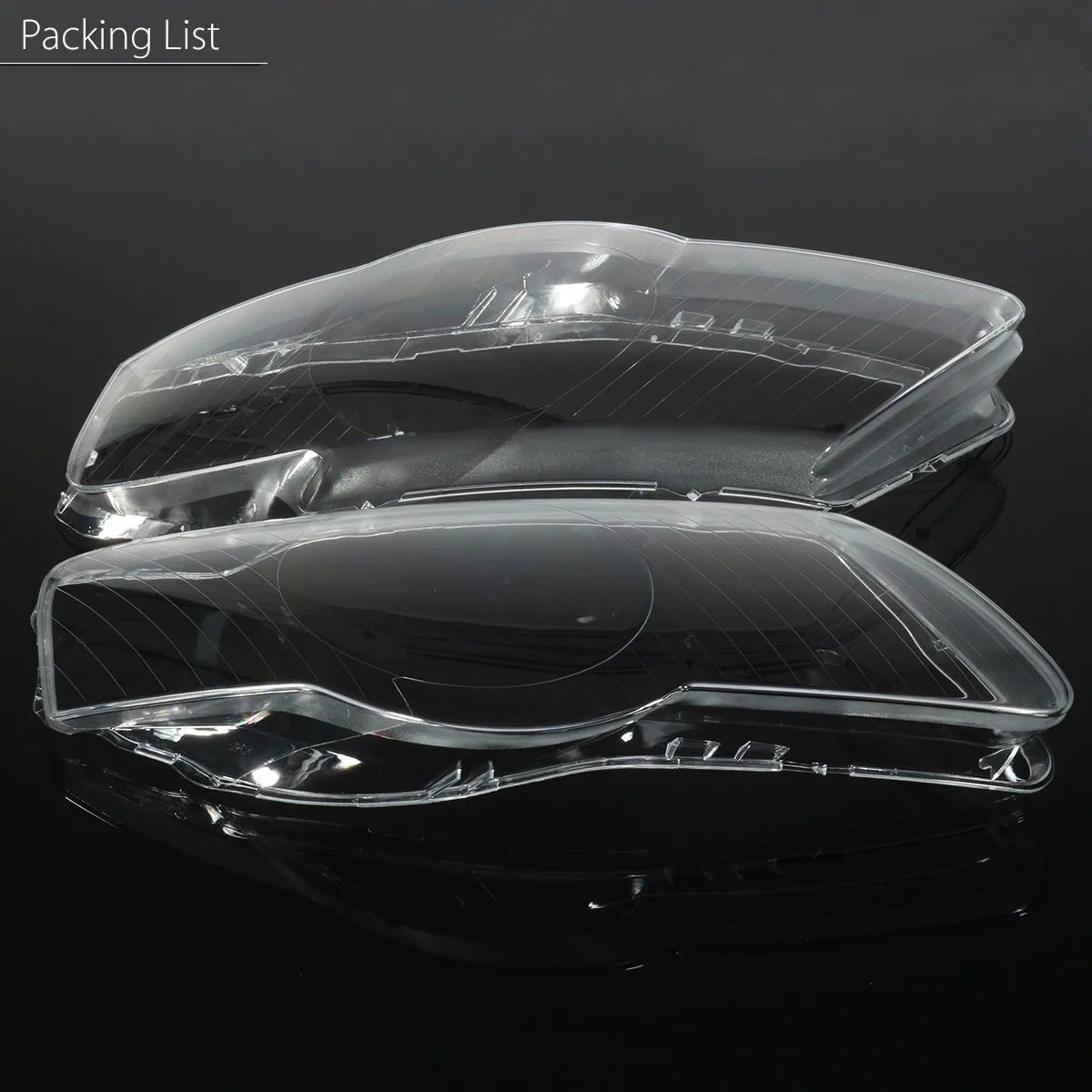 Pair Car Headlight Headlamp Waterproof Bright Clear Cover Lens For