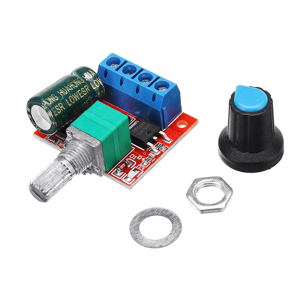 DC 5V к 35V 5A 90W Мини мотор контроллер скорости ШИМ модуль регулятор регулируемый