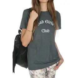 Футболка готический плюс размер футболка женская футболка Графический Тройник женская футболка уличная Bad Girls Club смешная женская одежда
