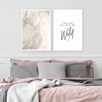 

LECHAO Pink Flower Dandalion Wall Art Canvas Posters Prints Painting Nordic Picture Decorative Picture No Frame