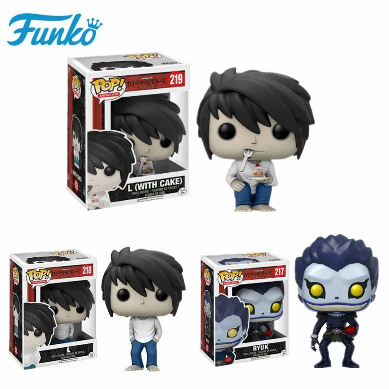 Экшн фигурка Funko POP тетрадь смерти риук Lawliet and (с тортом) игрушки для друзей детей