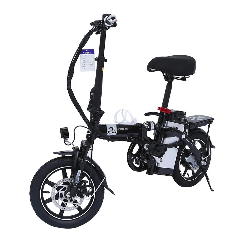 Top Electric Power Fold Bicycle A Mountain Electric Power By Step Vehicle Light Lithium Battery Long 1