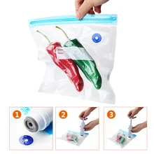 Вакуумный упаковщик вакуумный мешок для еды многоразовая пищевая сумка для хранения на кухне Органайзер Многоразовые Пакеты для холодильника ручной вакуумный насос
