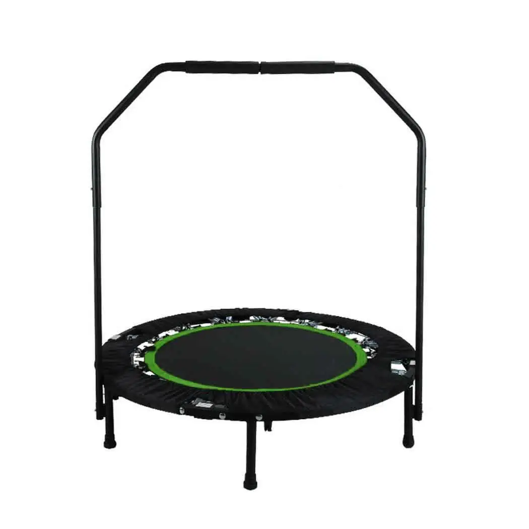 

40 Inch Mini Folding Trampoline Fitness Workout Rebounder Children Trampoline for kids with Adjustable Handrail Suit Ages 12+