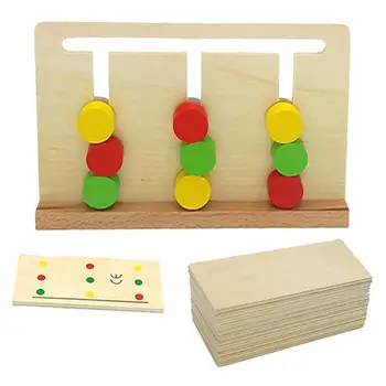 

Montessori Wooden Materials Sorting Matching Game Intelligence Development Early Learning Educational Toys for Children Kids