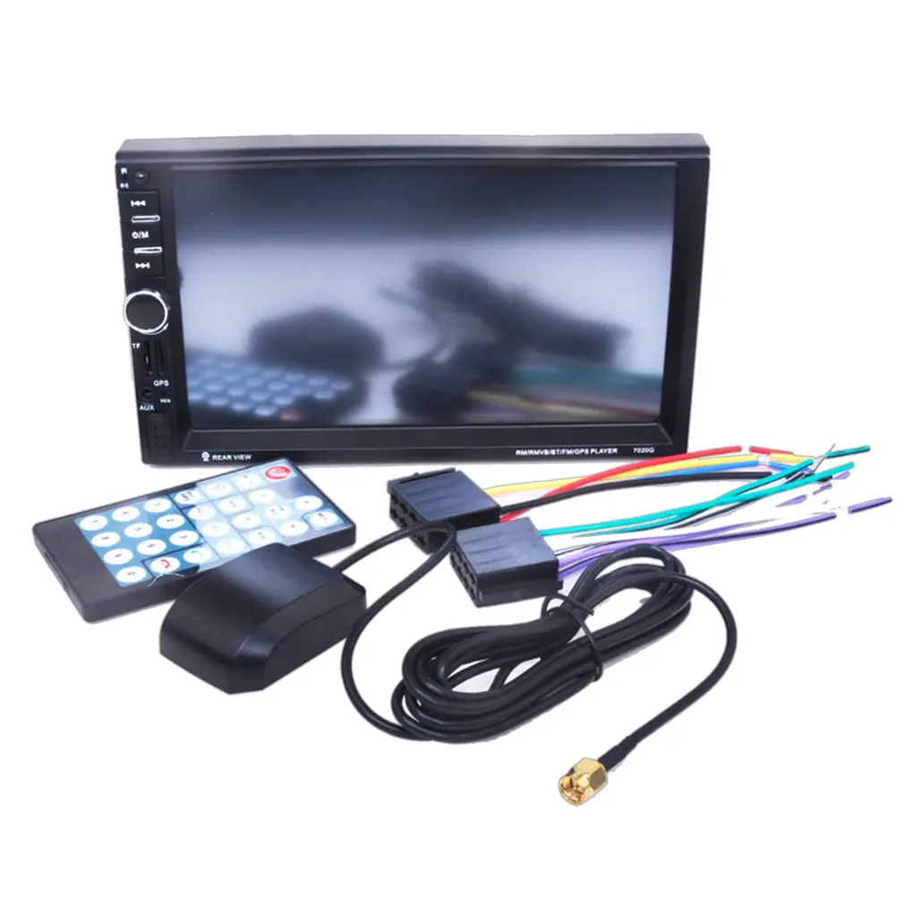 

7020G Car Bluetooth Stereo Auto Car Media MP5 Player RC Control Rear View Camera Remote Control Car Rear View Camera