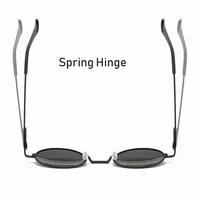 Lunettes de soleil polarisées rondes rétro Vintage pour hommes et femmes, monture métallique en alliage, verres noirs, pour la conduite, UV400 5