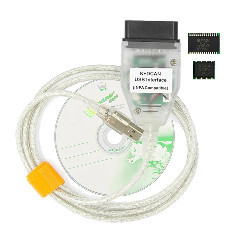 Inpa K + может Ftdi Ft232Rl чип для B mw сканер ИНПА Dcan Usb кабель Obd2 диагностический