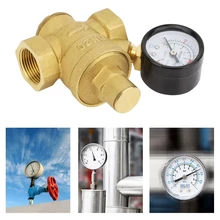 DN20 1.6Mpa Регулируемая Латунь Вода Давление регулятор с датчиком метр латунь