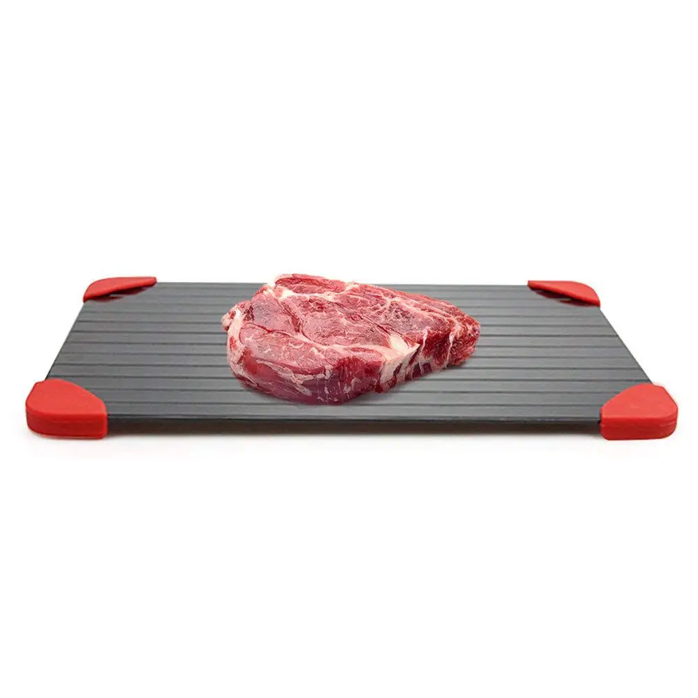 Fast Defrosting Tray Thaw Frozen Food Meat Fruit HOT Quick Defrosting Plate Board Defrost Kitchen Gadget Tool Material Aluminium