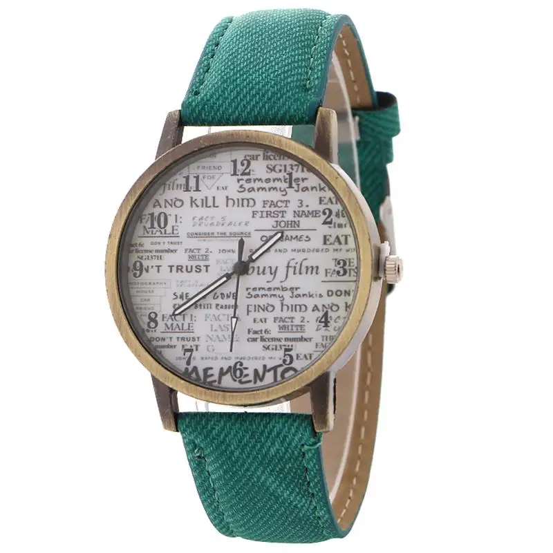 Drop Shipping Vintage Jeans Strap Watch For Women Antique Leather Newpaper Watch Fashion Casual Wrist Watch Relogio Feminino Drop Shipping Vintage Jeans Strap Watch For Women Antique Leather Newpaper Watch Fashion Casual Wrist Watch Relogio Feminino