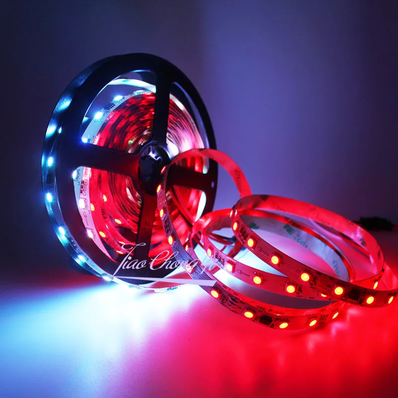 Светодиодная лента WS2818 5 м 5050 светодиодов постоянный ток 12 В RGB полноцветная