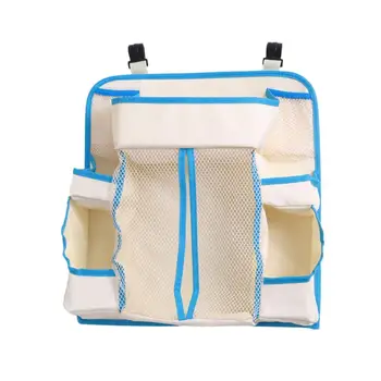 

1pc Crib Storage Bag Durable Stroller Cartoon Bedside Hanging Storage Bag Container Holder Diaper Bag for Crib Toddler