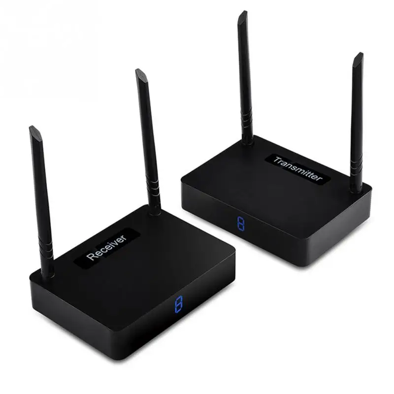 

HD585 Wireless Hdmi Transmitter Receiver Video 5.8 Ghz 350m AV Sender Extender Set-Top Box Sharing With IR Remote Cable(UK Plu