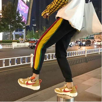 

Winter New Plus Velvet Thick Warm Pants Men Fashion Contrast Color Casual Joggers Sweatpants Street Hip Hop Loose Trousers Man