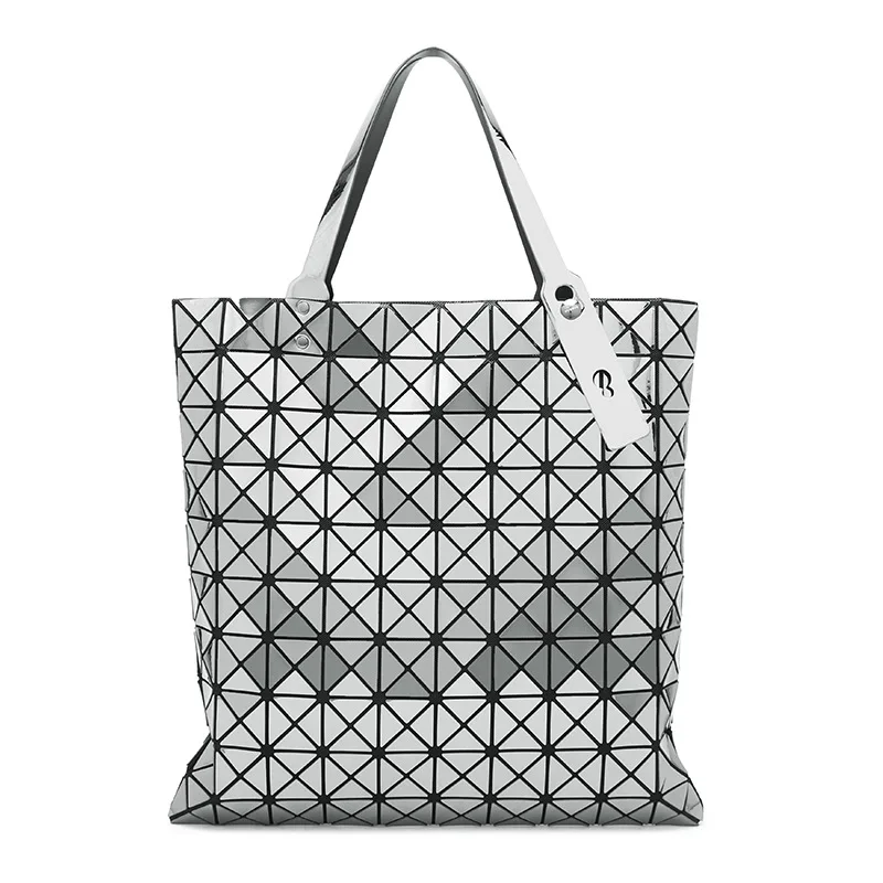 

Women Plaid Laser Tote Bag Geometric Shoulder Bags Casual Folding Clutch Crossbody Bags Female Messenger Bag Bolsa